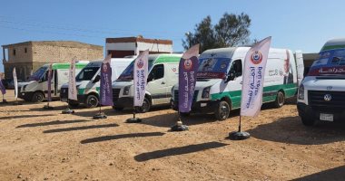 توقيع الكشف الطبى على 431 مريض بالقافلة الطبية بقرية الجراولة في مطروح