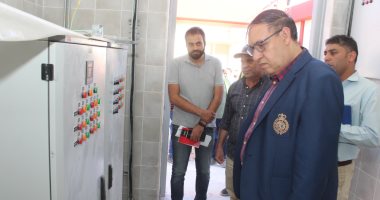 رئيس شركة مياه الغربية يتفقد مشروع محطة معالجة الصرف الصحى بقرية بلتاج مركز قطور