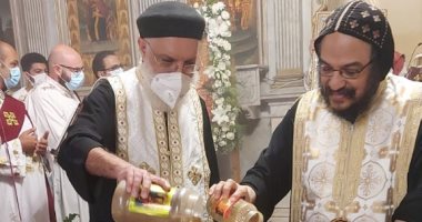 "الكنيسة المرقسية" بالإسكندرية تحتفل بعيد التكريس وظهور رأسه بالمحافظة