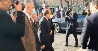 شاهد.. وصول الرئيس السيسى لمقر إقامته بباريس للمشاركة فى مؤتمر حول ليبيا