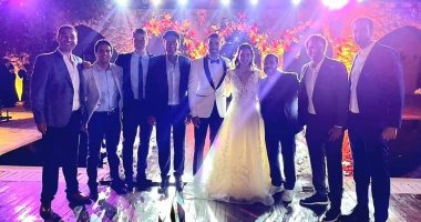 نوران جوهر وزياد السيسي يحتفلان بزفافهما في حضور نجوم الاسكواش.. صور