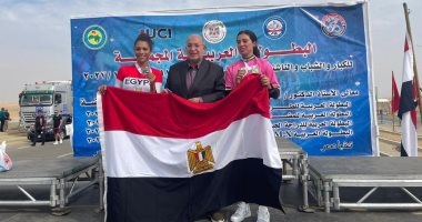 ابتسام زايد أول ذهبية وحبيبة فضية لمصر فى اليوم الثالث للبطولة العربية للدراجات