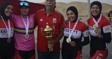 ذهبيتان وفضية وبرونزية لمصر في اليوم الخامس للبطولة العربية للدراجات 
