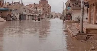 الأمطار تغلق شوارع بالعريش وتمتد لكافة مناطق شمال سيناء .. فيديو وصور
