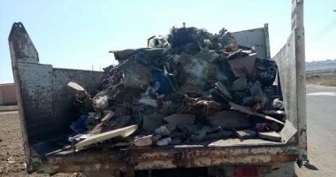 رفع 3 أطنان أتربة ومخلفات صلبة من شوارع مدينة الحسنة بوسط سيناء