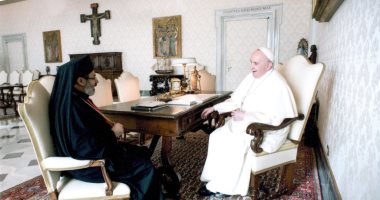 البابا فرنسيس يستقبل الأنبا توما حبيب فى المقر الباباوى بالفاتيكان.. صور