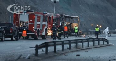 أول صور لحادث احتراق حافلة سياحية فى بلغاريا أسفر عن مصرع 46 شخصا