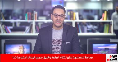 فيديو.. محافظ الإسكندرية يكشف انتظام الدراسة والعمل بجميع المصالح الحكومية
