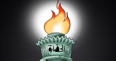 الأقصر تحمل شعلة الحضارة فى كاريكاتير "اليوم السابع"