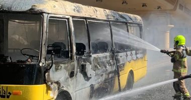 دبى.. السيطرة على حريق فى حافلة مدرسية دون إصابات أو وفيات 