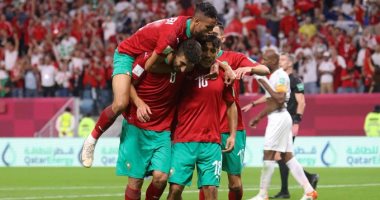 المغرب يكتسح فلسطين برباعية في كأس العرب وبدر بانون يسجل.. فيديو