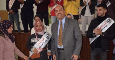 جامعة العريش تكرم فريق أصحاب الهمم المشارك فى منافسات بارلمبياد الجامعات المصرية