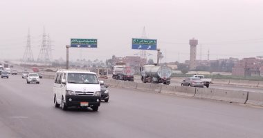 عودة الحركة بطريق القاهرة الإسكندرية الزراعى بعد تسيير السيارات المتصادمة