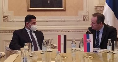 سفير مصر ببلجراد يبحث التعاون الثنائى مع رئيس الجمعية الوطنية الصربية
