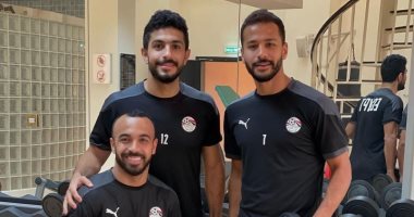 وصلة تدريبات بدنية للاعبى المنتخب استعدادا للأردن فى كأس العرب