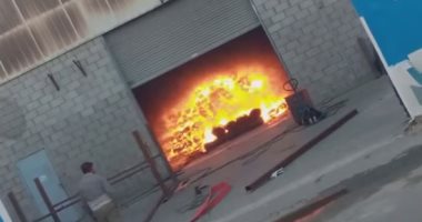 حريق بأحد مصانع المنطقة الصناعية جنوب بورسعيد.. فيديو وصور