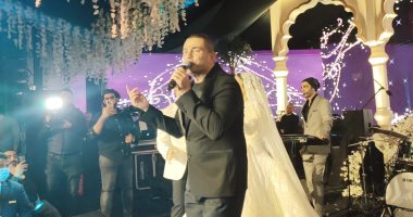 عمرو دياب وهيثم شاكر يحييان حفل زفاف ابن شقيق حميد الشاعرى