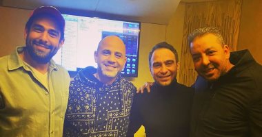 حسام حبيب يحضر لأغنية جديدة مع عزيز الشافعى ومحمد كيلانى بعد طلاقه من شيرين