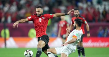 منتخب مصر والأردن يتعادلان 1 / 1 فى كأس العرب واللجوء للوقت الإضافى.. صور