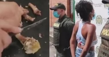 اعتقال امرأة فى كولومبيا بعد محاولة تهريبها المخدرات فى عظام "دجاجة مشوية".. صور