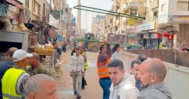 غلق ورشة و تحرير 30 محضر ورفع 132 حالة إشغال طريق مخالف بالبحيرة 