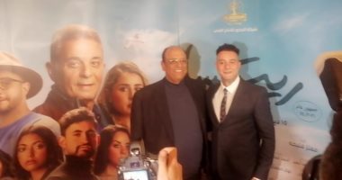 الفيشاوى ووالدته سمية الألفى وأسرة محمود حميدة فى العرض الخاص لفيلم ريتسا