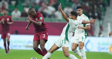 قطر ضد الجزائر.. التعادل السلبي يحسم شوطا مثيرا فى نصف نهائي كأس العرب