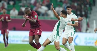 قطر ضد الجزائر.. محمد مونتارى يتعادل للعنابي بهدف فى الوقت القاتل 1-1