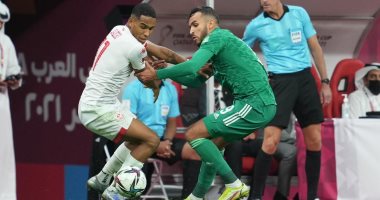 شوط أول سلبى بين الجزائر وتونس فى نهائي كأس العرب 2021.. فيديو