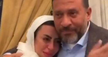 روجينا وشيماء سيف وأحمد السعدنى يهنئون ماجد المصرى لعقد قران ابنته "ماهى"