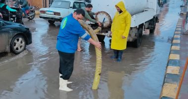 مياه المنوفية: جهود مكثفة لرفع تجمعات مياه الأمطار من الشوارع والميادين