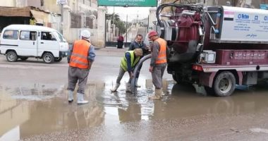 شفط مياه الأمطار من شوارع السيدة زينب