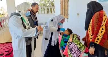 حملة التطعيم ضد مرض شلل الأطفال تصل لنسبة تنفيذ 97% من المستهدف بشمال سيناء