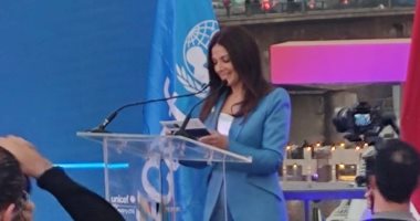 دنيا سمير غانم بعد ظهورها فى مؤتمر اليونيسف: أستمتع بأى لحظة لخدمة الأطفال
