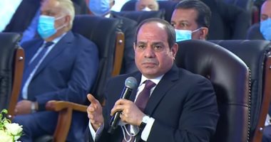 الرئيس السيسي: "محتاجين دعم القطاع الخاص.. ومش عاوز أقول كلمة مش لطيفة"