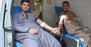 104 أكياس دم حصيلة حملة تبرع نظمها الاتحاد المصرى لطلاب صيدلة سوهاج
