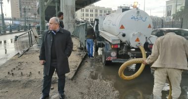 شفط مياه الأمطار من ميدان رمسيس والمناطق المحيطة