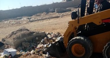 رفع 3 أطنان قمامة ومخلفات صلبة بـ3 مناطق فى مدينة الحسنة بوسط سيناء
