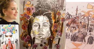 غادة جبارة رئيس أكاديمية الفنون تفتتح معرض (رؤية) للفنانة مروة عزب