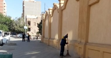 رفع الإشغالات والسيارات المتهالكة بمحيط الكنائس بالقاهرة