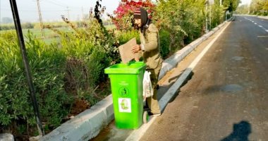 رفع 30 طن مخلفات وقمامة بالشوارع ومصادرة عربة كارو لنباشين القمامة فى مدينة الأقصر