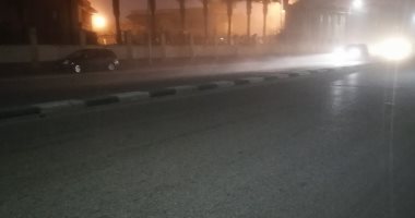 بعد إغلاق طريق الإسماعيلية.. "مرور بورسعيد" تعلن إغلاق طريق دمياط بسبب الشبورة.. صور