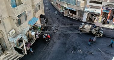 محافظة الجيزة تنفذ أعمال رصف وتطوير لطرق المعتمدية والعدوى سليم والتحرير