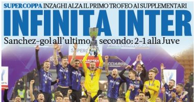 صحف إيطاليا تحتفل بلقب إنزاجي الأول مع إنتر ميلان على حساب يوفنتوس 
