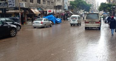 عودة هطول الأمطار على الإسكندرية من جديد وانخفاض درجات الحرارة.. لايف وصور