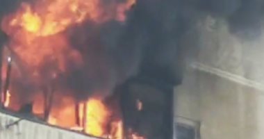 إصابة 5 أشخاص فى حريق محل للأثاث بمدينة نصر