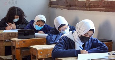 طلاب الصف الأول الثانوى العام يبدأون امتحان اللغة العربية فى المدارس ورقيا.. فيديو