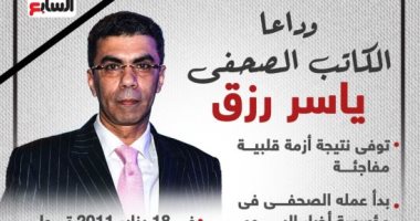 محافظ الجيزة ينعى الكاتب الصحفى الكبير ياسر رزق