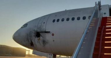 أضرار استهداف مطار بغداد