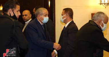 وزير التموين ومحمد العرابى  يشاركان فى مراسم عزاء الراحل ياسر رزق